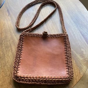 Joan & David boho chic leather bag